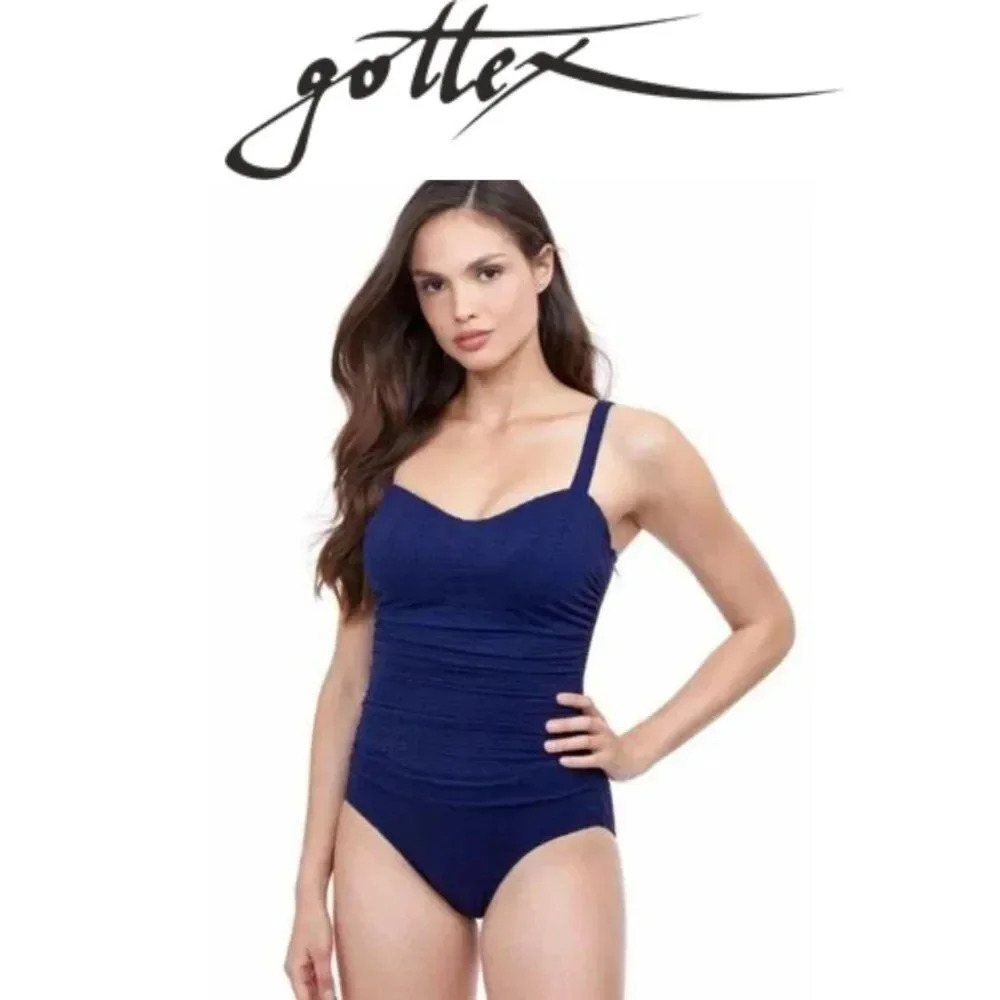 Gottex Size 10 Tutti Frutti Underwire Tankini Swimsuit Top